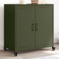 vidaXL Komoda olivovozelená 68x39x72 cm oceľ