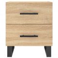 vidaXL Nočné stolíky 2 ks dub sonoma 40x35x47,5 cm kompozitné drevo