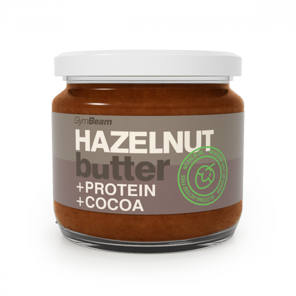 Proteínové lieskovoorieškové maslo - GymBeam, 8 x 340 g