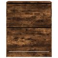 vidaXL Botník dymový dub 80x34x96,5 cm kompozitné drevo
