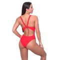 Športové jednodielne plavky Red - GymBeam, veľkosť L