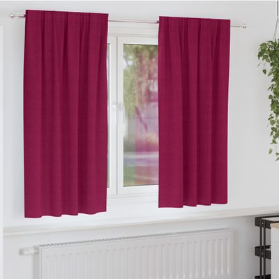 vidaXL Záclony na zatemnenie s krúžkami 2 pcs Víno červené