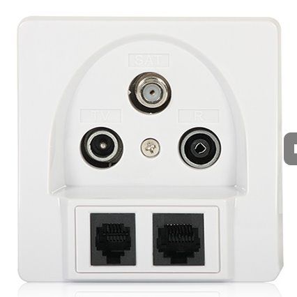 Účastnícka zásuvka satelitná koncová SIGNAL TV/R/SAT/RJ-45/RJ-11 Účastnická zásuvka satelitní koncová SIGNAL TV/R/SAT/RJ-45/RJ-11