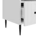 vidaXL TV skrinka Biela s vysokým leskom 102 x 34,5 x 50 cm
