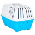vidaXL Nosič na domáce zviera bielo-modrý 55x36x36 cm polypropylén