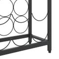 vidaXL Stojan na víno na 57 fliaš čierny 34x18x200 cm kované železo
