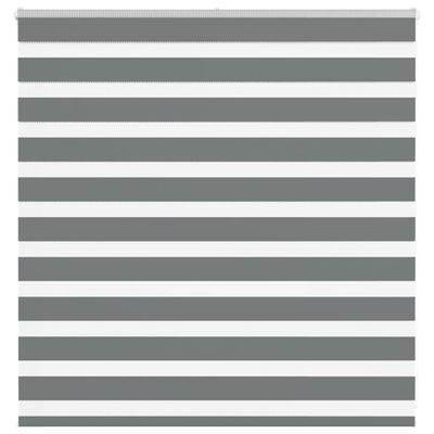 vidaXL Zebra roleta tmavošedá 150x100 cm šírka látky 145,9cm polyester