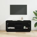 vidaXL TV skrinka 102 x 35 x 45 cm Čierny dub Kompozitné drevo