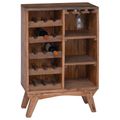 vidaXL Rošt Hnedá 60 x 30 x 90 cm Masívne obnovené drevo