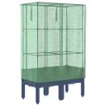 vidaXL Záhon s krytom na skleník ratanový vzhľad 80x40x140 cm