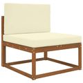 vidaXL Vankúš na vonkajšiu pohovku Polyester Krémová 80 x 80 cm