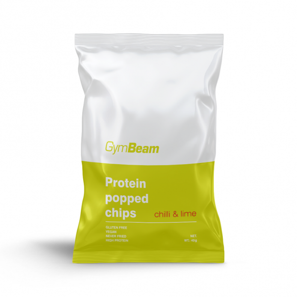Proteínové chipsy - GymBeam, chilli a limetka, 40 g