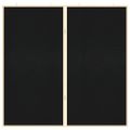 vidaXL Informačná nástenka Čierna 100 x 100 x 1,4 cm Borovicový masív