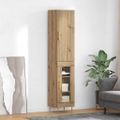 vidaXL Highboard 2 ks Remeselný dub 34,5 x 34 x 180 cm