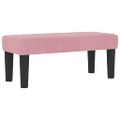 vidaXL Posteľ s pružinovým rámom Ružová 200 x 90 cm Zamat