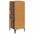 vidaXL Servírovacia skriňa Staré drevo 34 x 34.5 x 90 cm