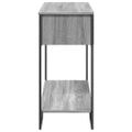 vidaXL Konzolový stolík sivý sonoma 100x35x74,5 cm kompozitné drevo