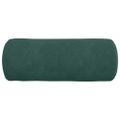 vidaXL Podložkové vankúše 2 pcs Tmavozelená Ø 15 x 40 cm