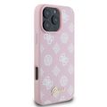 Obal Guess pre iPhone 16 Pro Max 6,9" GUHMP16XPGPYSP ružový tvrdý obal Peony Script MagSafe