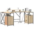 vidaXL Stôl Sonoma dub Kompozitné drevo 182 x 101 x 87,5 cm