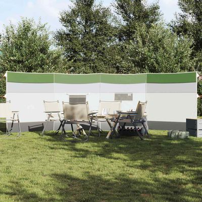 vidaXL Kempingový vetrolam zelený 510x153 cm vodeodolný