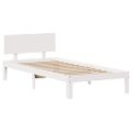 vidaXL Posteľný rám so zásuvkami biely 90x200 cm borovicový masív