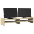 vidaXL Stojan na monitor dub sonoma 100x27x20 cm kompozitné drevo