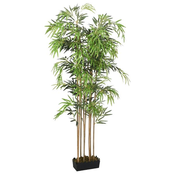 vidaXL Umelý bambusový strom 1605 listov 180 cm zelený
