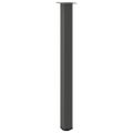 vidaXL Nohy barového stola 4 ks antracitové 110-112 cm oceľové