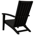 vidaXL Záhradné stoličky Adirondack 2 ks čierne polyratan
