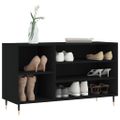 vidaXL Botník čierny 102x36x60 cm spracované drevo