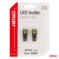 LED CANBUS BULBS T10e W5W 3x2055 SMD Biela 12V/24V AMIO-03720