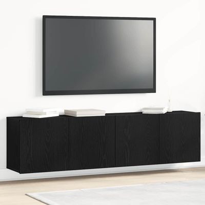 vidaXL TV skrinky 2 ks, čierny dub 160x30x41 cm, umelé drevo