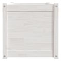 vidaXL Záhradný kvetináč biely 100x50x50 cm impregnovaná borovica