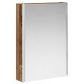 vidaXL Kúpeľňová zrkadlová skrinka Staré drevo 43 x 11,5 x 60,5 cm