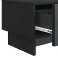 vidaXL TV skrinka 147 x 34,5 x 30 cm Čierna Kompozitné drevo