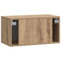 vidaXL Nástenná TV skrinka 59,5 x 31 x 30 cm Dub artisan