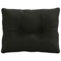 vidaXL Vankúš na chrbát PUTTEN 100% polyester Čierna 60 x 40 x 10 cm