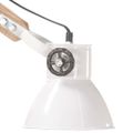vidaXL Nástenná lampa, industriálny štýl, biela, okrúhla E27