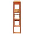 vidaXL Čelo postele s policami voskové 90 cm masívna borovica