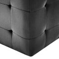 vidaXL Taburetky 2 ks čierne 30x30x30 cm semišová látka