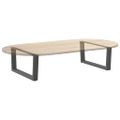 vidaXL Nohy konferenčného stolíka v tvare V, 2 ks, antracitové, 70 x (30-31,3) cm, oceľ