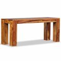 vidaXL Lavička z masívneho akáciaového dreva, 110x35x45 cm