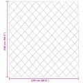 vidaXL Zimný prehoz 220 x 240 cm 450 gsm Mikrovlákno (100% polyester)