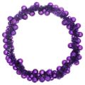 vidaXL Vianočný guľový girland LED Fialová 186 cm Polystyrén
