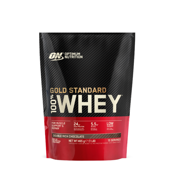 100% Whey Gold Standard - Optimum Nutrition, dvojitá bohatá čokoláda, 450 g