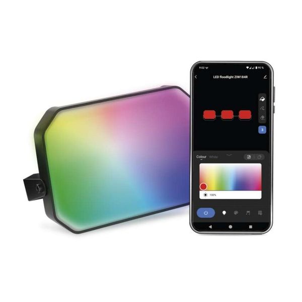 GoSmart vonkajší LED reflektor, rozširujúca sada, 1 kus, 4 W, RGBIC stmievateľný, WiFi