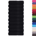 vidaXL Sprchové osušky FROGN 10 ks čierne 70x140 cm 360 g/m²