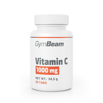Vitamín C 1000 mg - GymBeam, bez príchute, 30 tab.