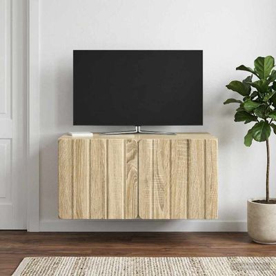 vidaXL Nástenná TV skrinka 59,5 x 41 x 30 cm Dub sonoma